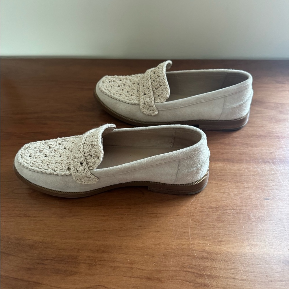 Jack Rogers Women's Crochet Cream Loafers - Picture 5 of 9